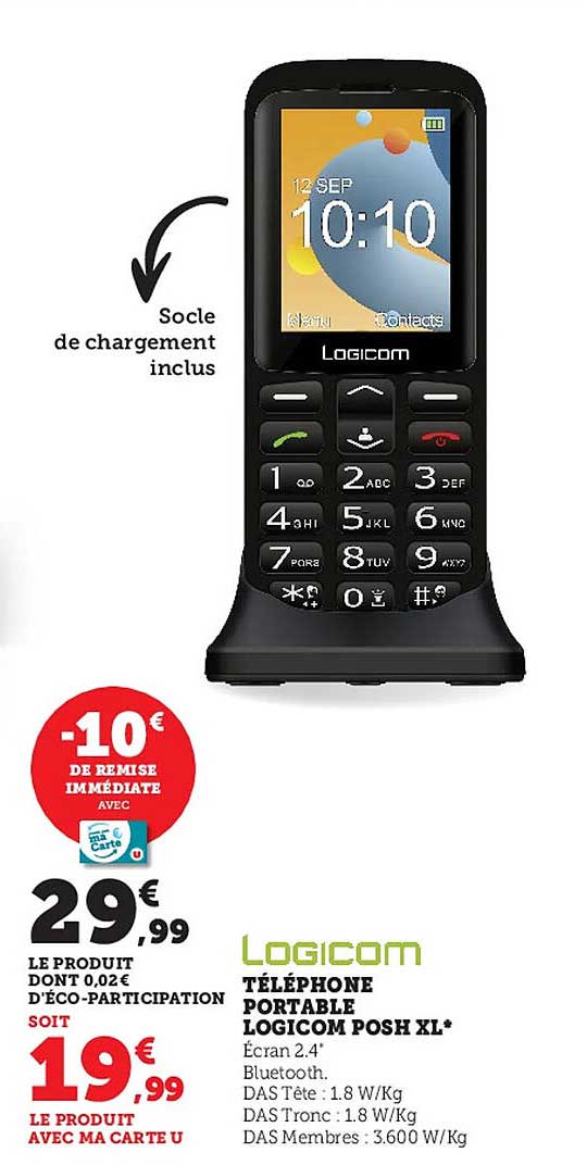 Téléphone Portable Logicom Posh Xl