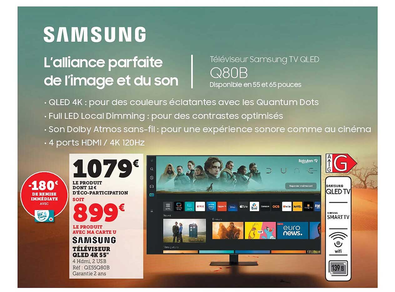 Téléviseur Oled 4k 55" Samsung