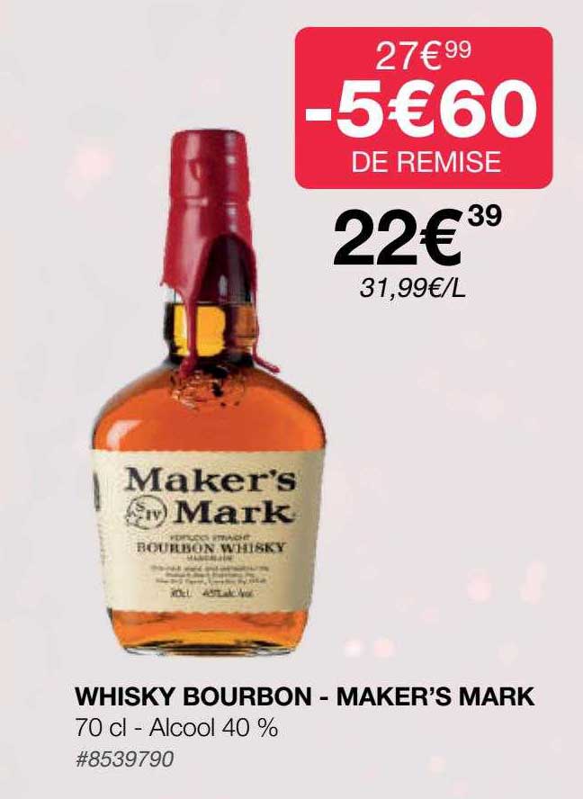 whisky bourbon - maker's mark