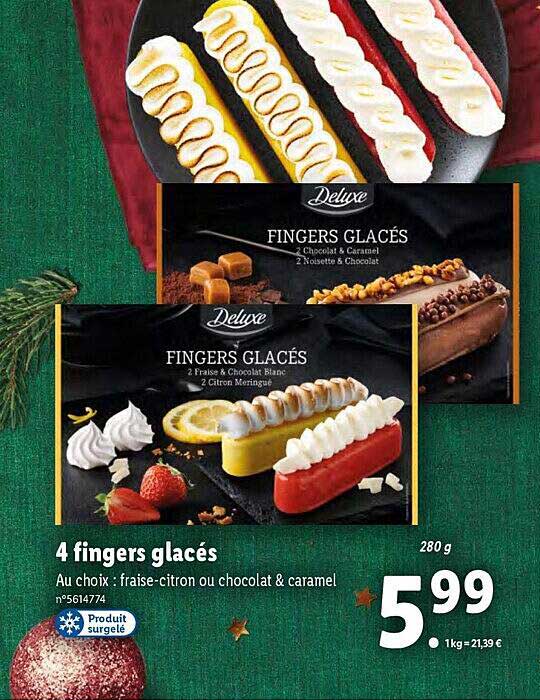 4 fingers glacés deluxe