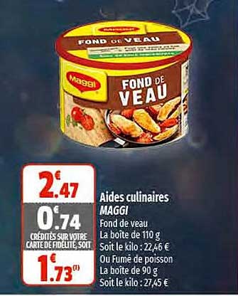 aides culinaires maggi