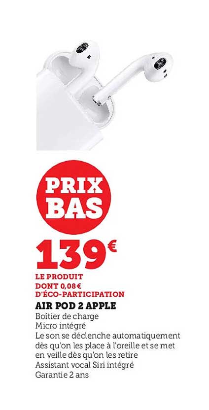 air pod 2 apple