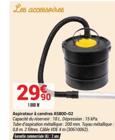 aspirateur à cendres as800-02