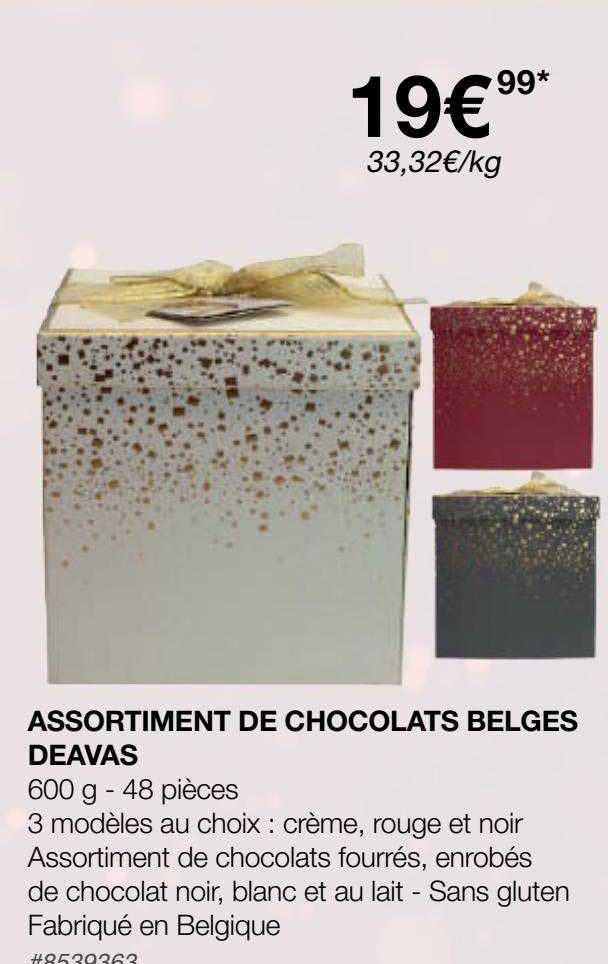 Assortiment De Chocolats Belges Deavas