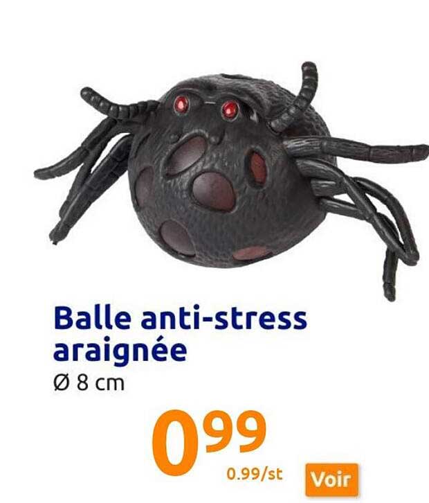balle anti-stress araignée