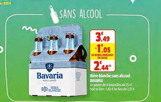 bière blanche sans alcool bavaria