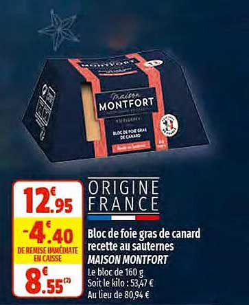 Bloc De Foie Gras De Canard Recette Au Sauternes Maison Montfort