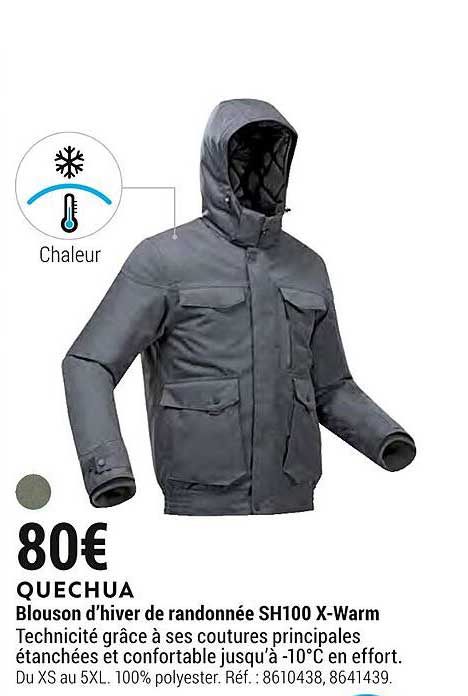 Blouson D'hiver De Randonnée Sh100 X-warm Quechua