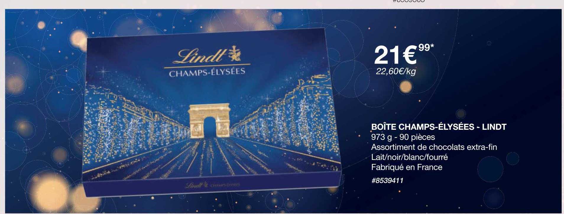 boîte champs-élysées - lindt