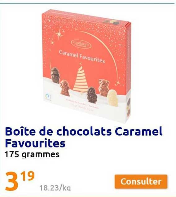 boîte de chocolats caramel favourites
