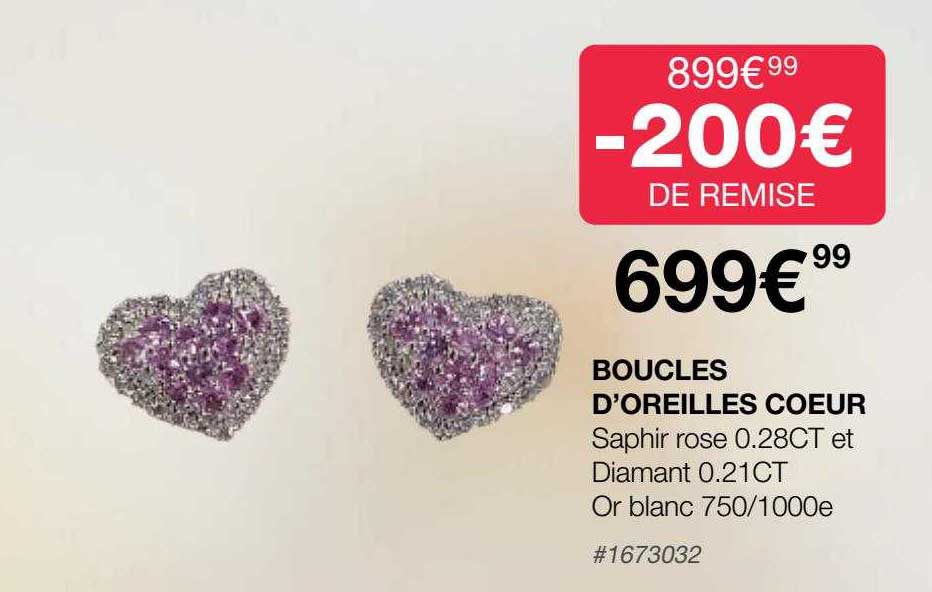 boucles d'oreilles cœur