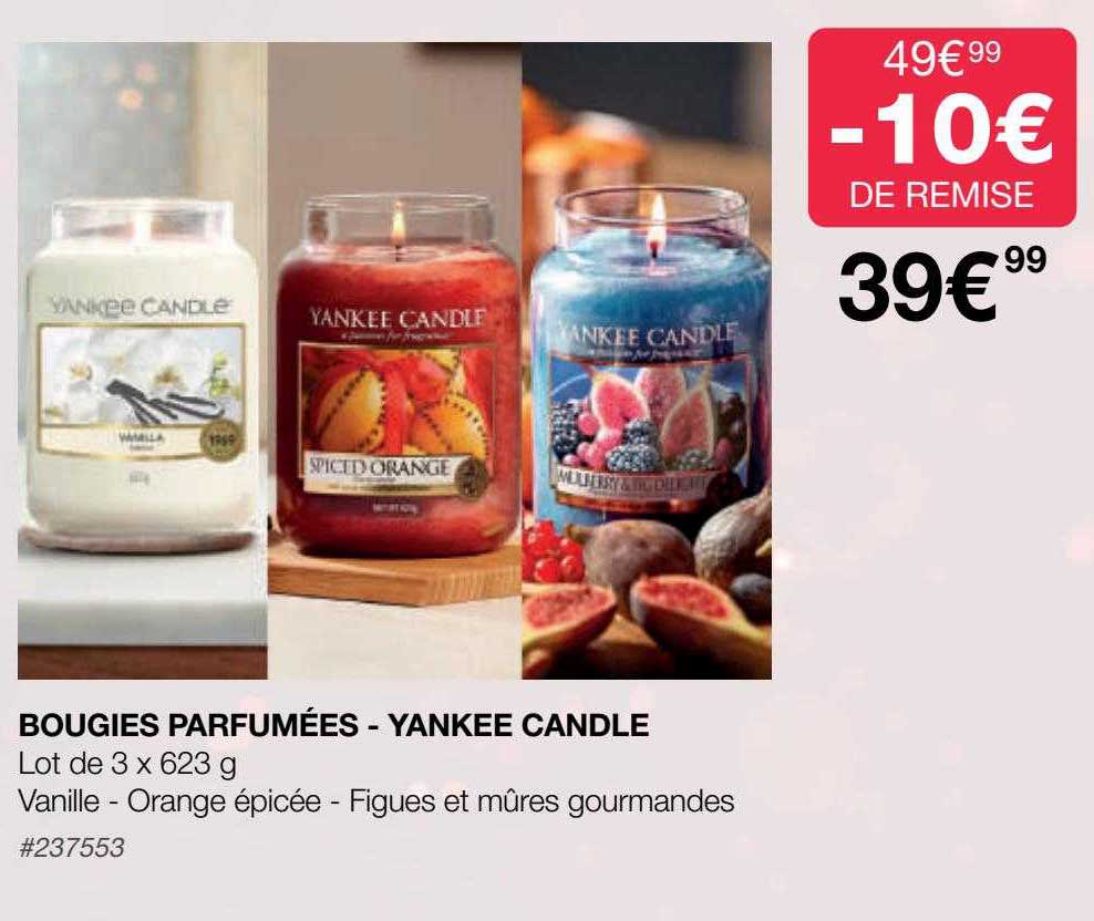 bougies parfumées - yankee candle