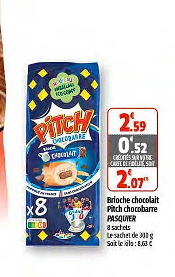 brioche chocolait pitch chocobarre pasquier