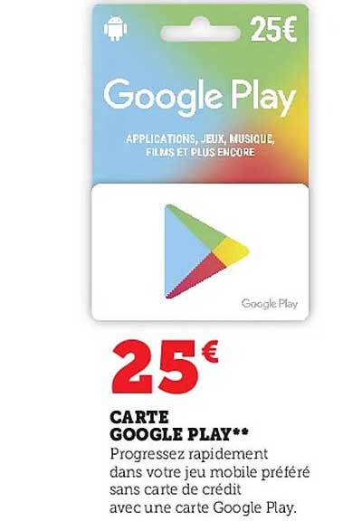 Carte Google Play