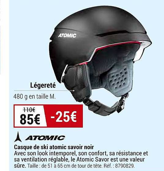 casque de ski atomic savoir noir
