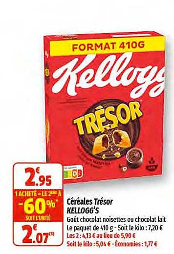 Céréales Trésor Kellogg's