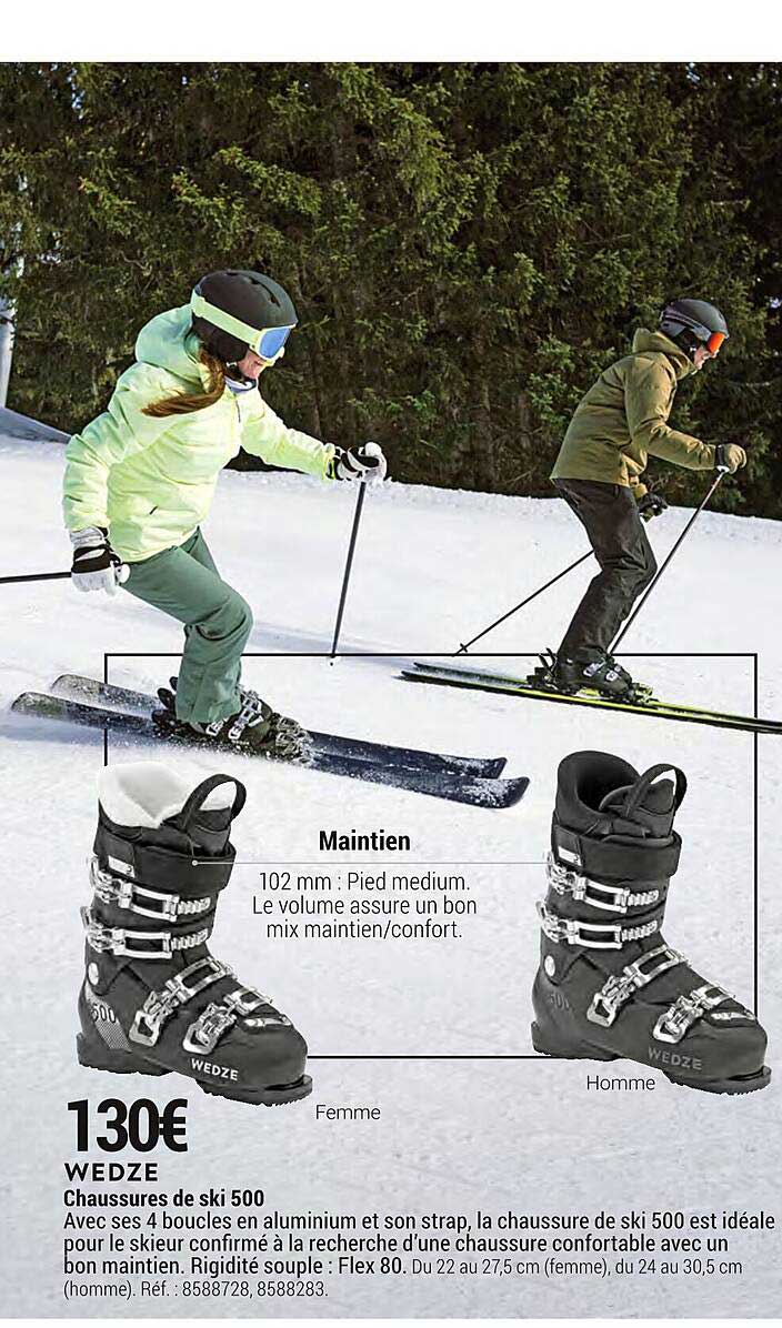 chaussures de ski 500 wedze