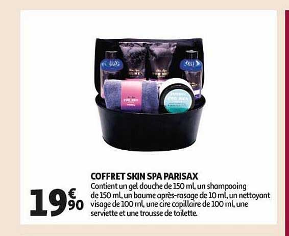 coffret skin spa parisax