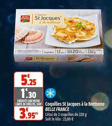 Coquilles St Jacques à La Bretonne Belle France