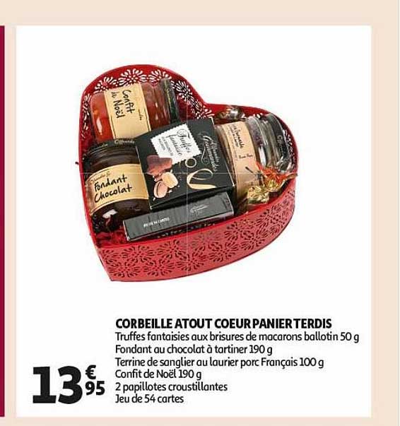 corbeille atout cœur panier terdis