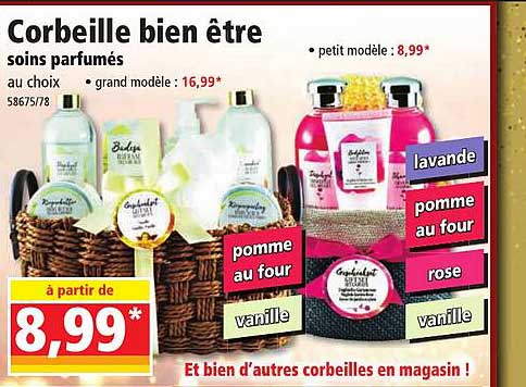 corbeille bien être soins parfumés