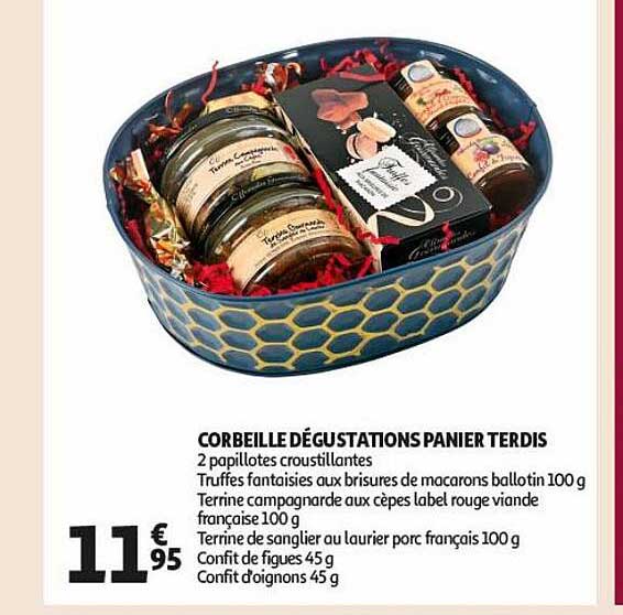 corbeille dégustations panier terdis