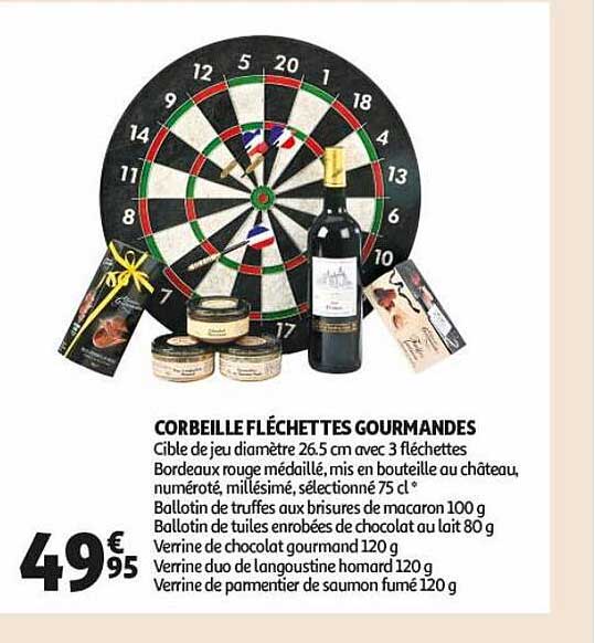 Corbeille Fléchettes Gourmandes