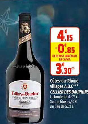 côtes-du-rhône villages a.o.c. cellier des dauphins