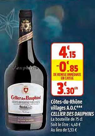 côtes-du-rhône villages a.o.c. cellier des dauphins