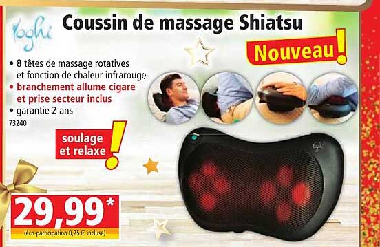 coussin de massage shiatsu yoghi