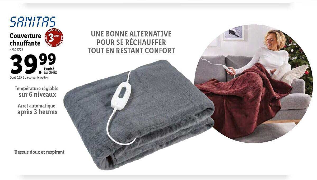 couverture chauffante sanitas