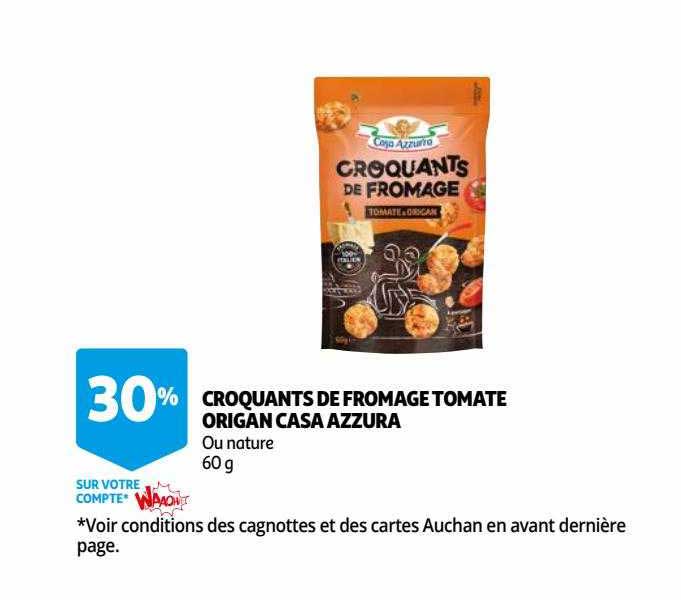 croquants de fromage tomate origan casa azzura