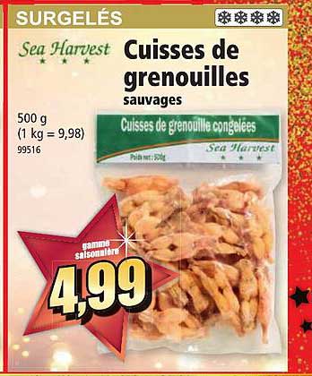 cuisses de grenouilles sauvages sea harvest