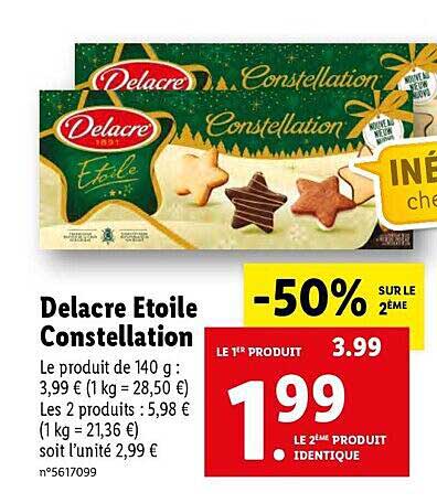 delacre étoile constellation