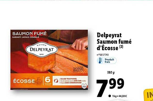 Delpeyrat Saumon Fumé D'écosse