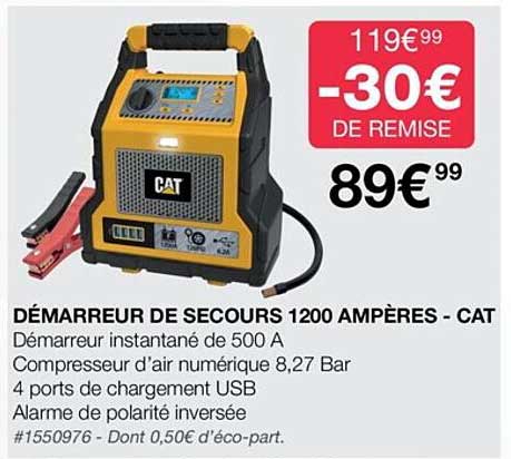 démarreur de secours 1200 ampères - cat