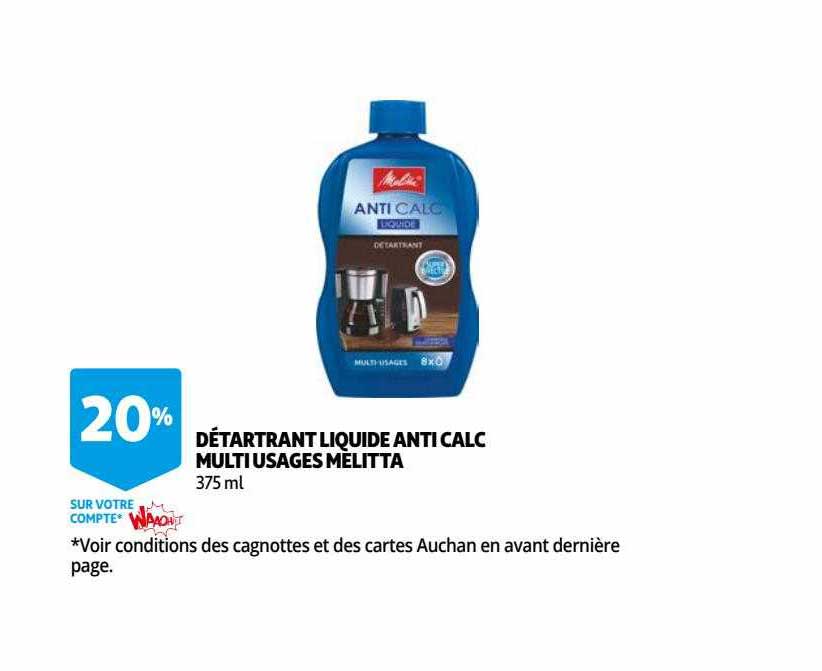 détartrant liquide anti calc multiusages mélitta