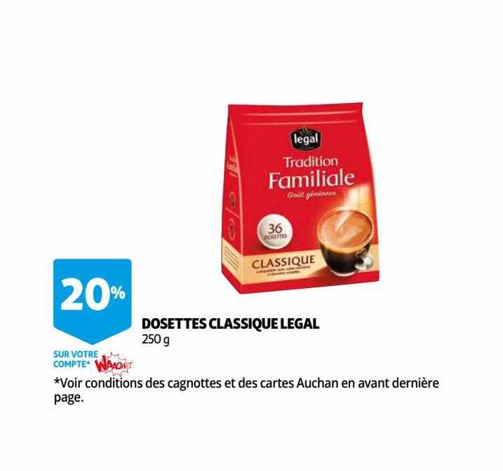 Dosettes Classique Légal