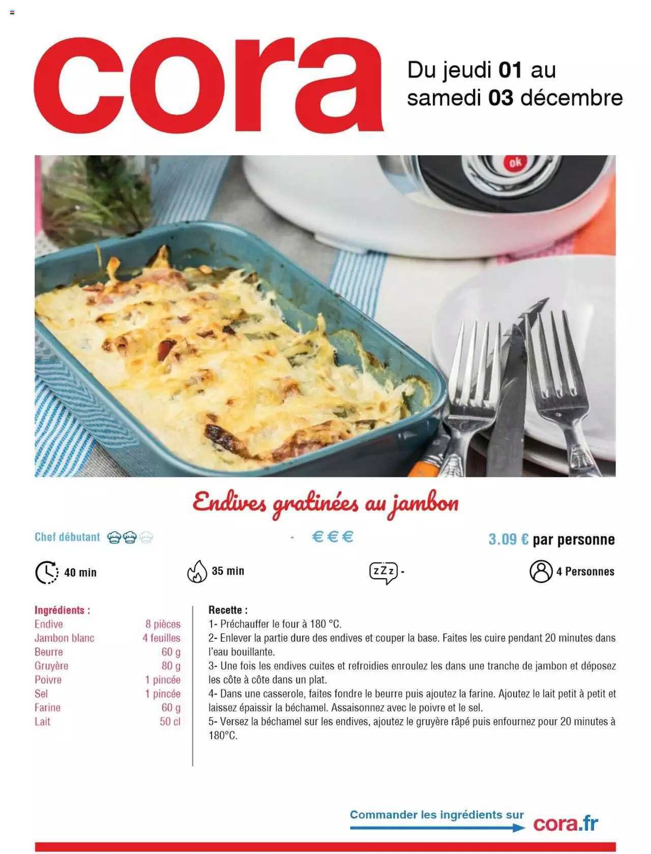 Endives Gratinées Au Jambon