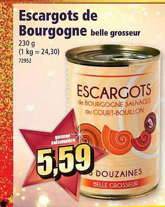 escargots de bourgogne belle grosseur