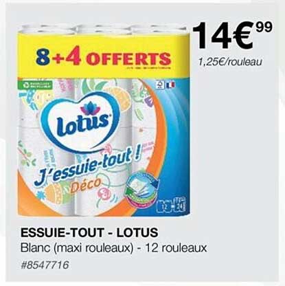 essuie-tout - lotus