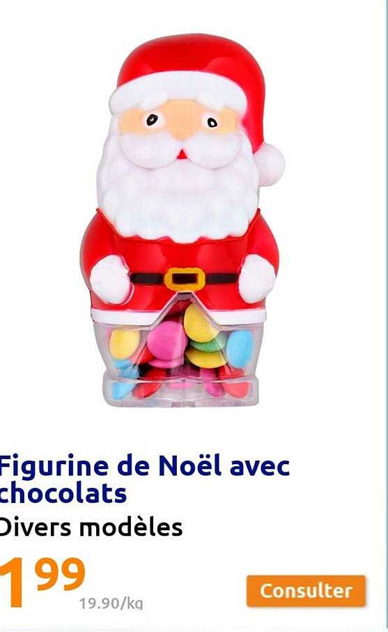 Figurine De Noël Avec Chocolats