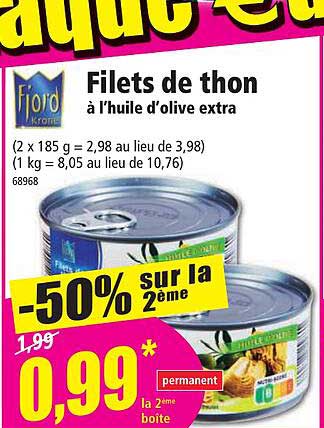 Filets De Thon à L'huile D'olive Extra Fjord