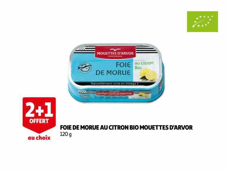 foie de morue au citron bio mouettes d'arvor