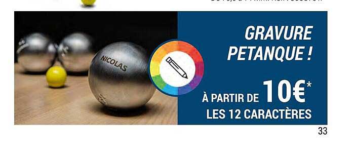 Gravure Pétanque