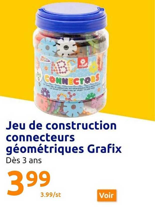 jeu de construction connecteurs géométriques grafix