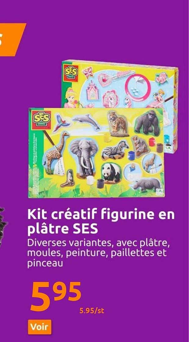 kit créatif figurine en plâtre ses