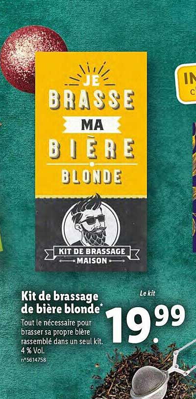 Kit De Brassage De Bière Blonde