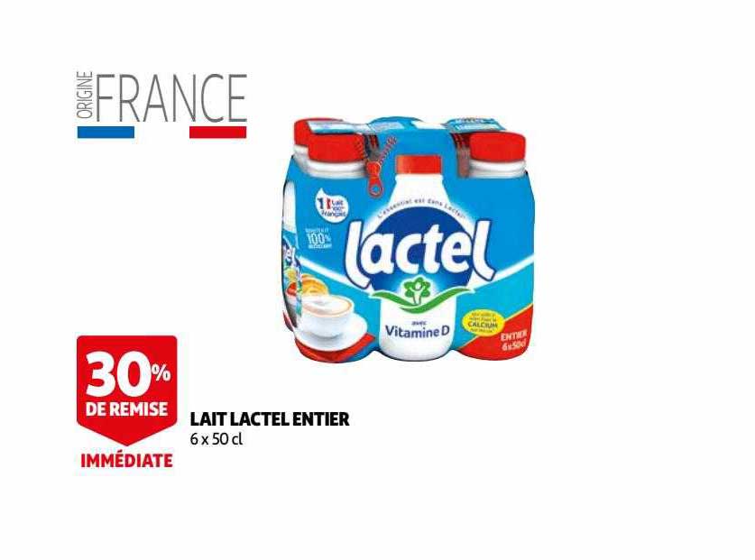 Lait Lactel Entier