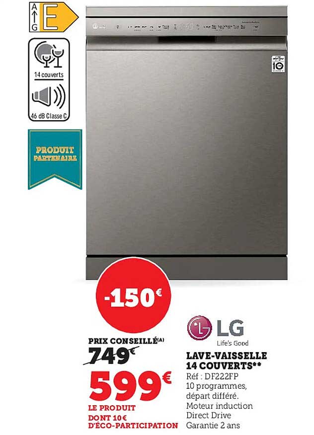 lave-vaisselle 14 couverts lg